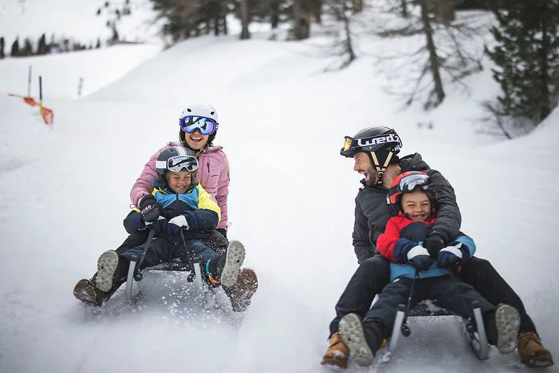 Rodeln im Winter im Ahrntal